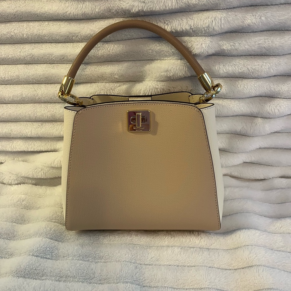 Kate Spade Cream and Tan Shoulder Bag